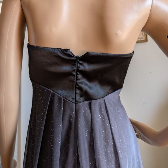 Vintage Y2K XSCAPE Mini Dress Ombre Glitter Strapless Whimsygoth Size 4 - Picture 12 of 12